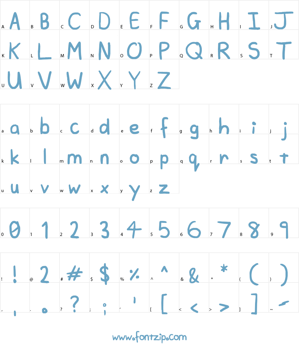 A plainer font Font Character